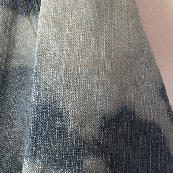 GJG Acid washed Distressed Cropped Jean Jacket Sm - Picture 3 of 6